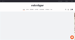 Desktop Screenshot of coterique.com