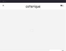 Tablet Screenshot of coterique.com